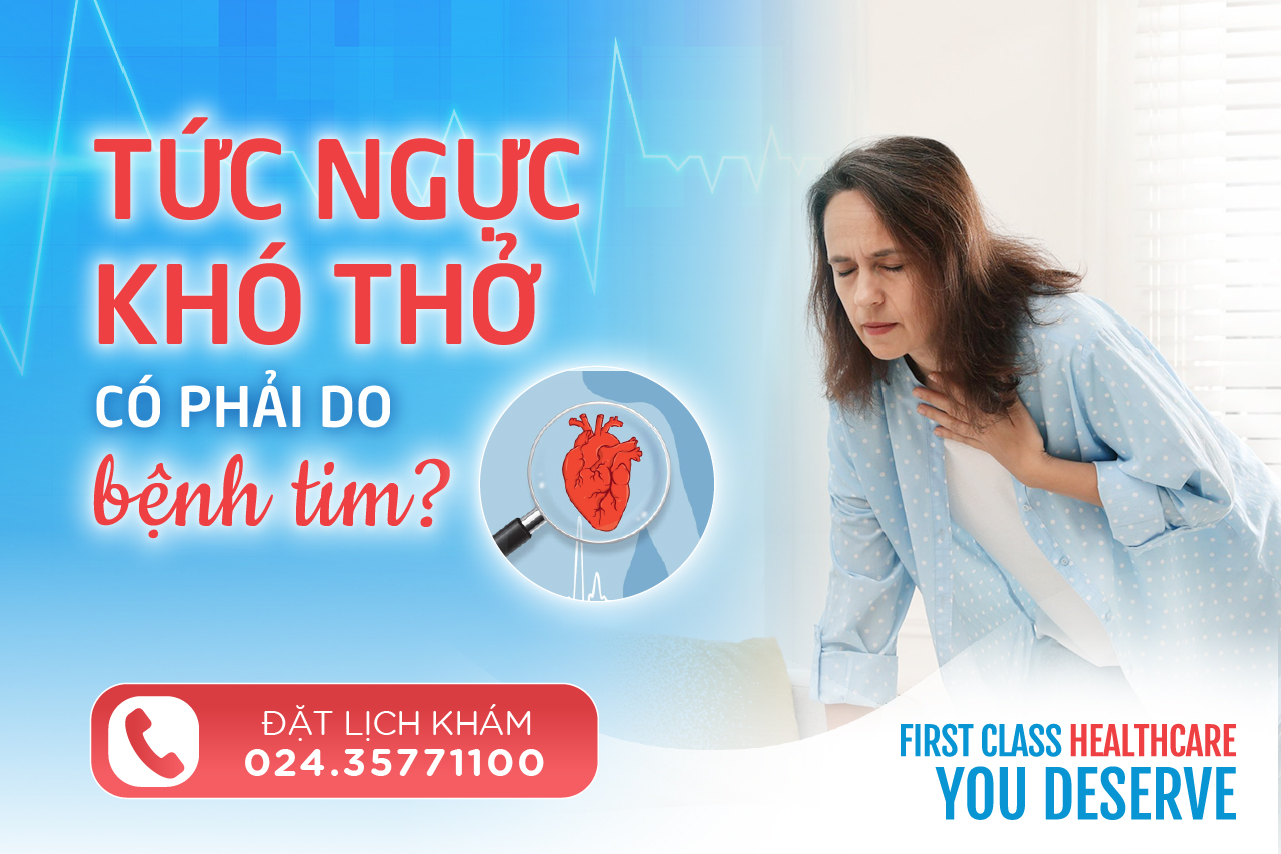 Tức ngực khó thở có phải do bệnh tim?